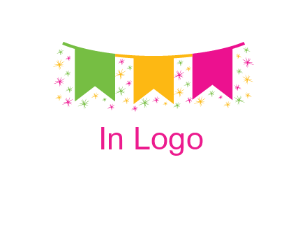 party celebration flag logo