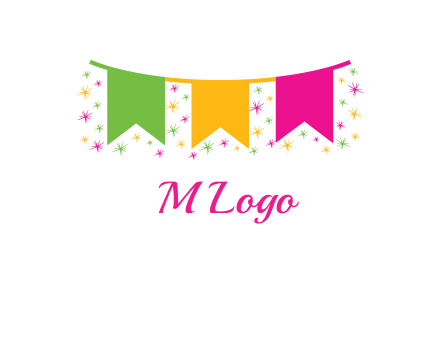 party celebration flag logo