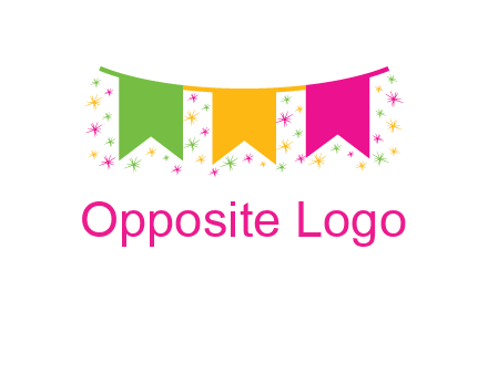 party celebration flag logo