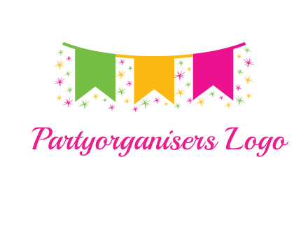 party celebration flag logo