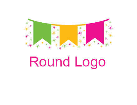 party celebration flag logo