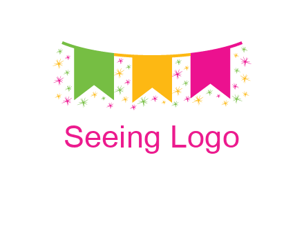 party celebration flag logo