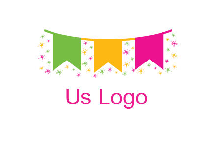 party celebration flag logo