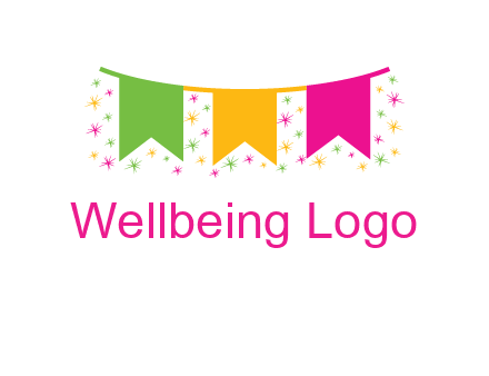 party celebration flag logo