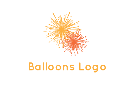 bursting fireworks logo