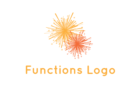 bursting fireworks logo