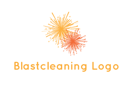 bursting fireworks logo