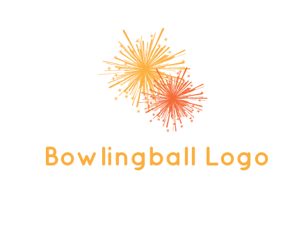 bursting fireworks logo