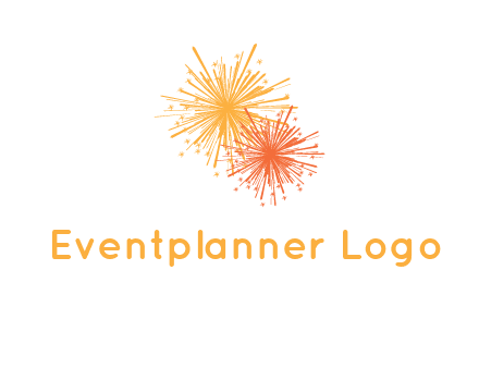 bursting fireworks logo