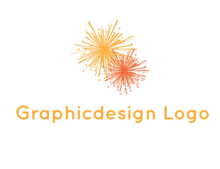 bursting fireworks logo