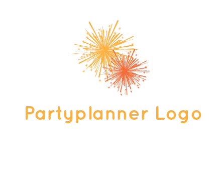 bursting fireworks logo