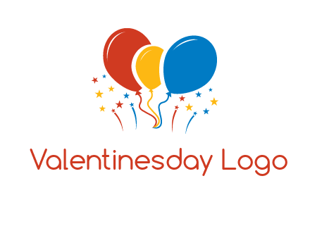 balloons with firework logo