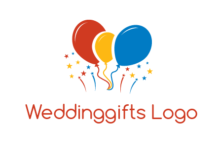 balloons with firework logo