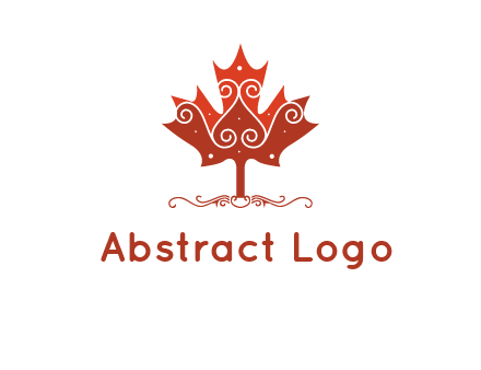 design on maple leaf logo