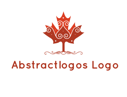 design on maple leaf logo