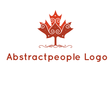 design on maple leaf logo