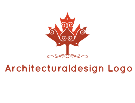 design on maple leaf logo