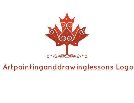 design on maple leaf logo