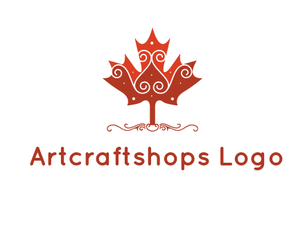 design on maple leaf logo