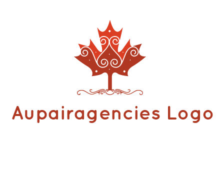 design on maple leaf logo