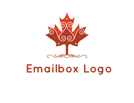design on maple leaf logo