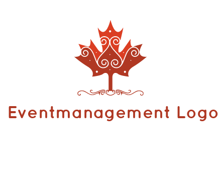 design on maple leaf logo