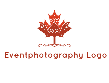design on maple leaf logo