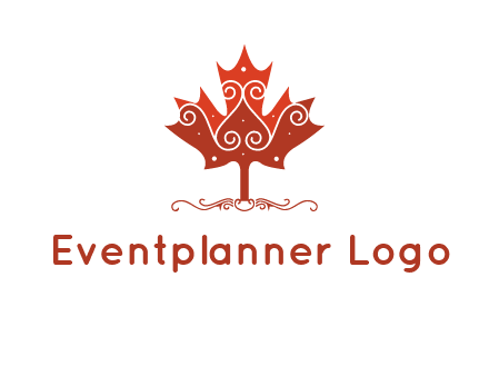 design on maple leaf logo