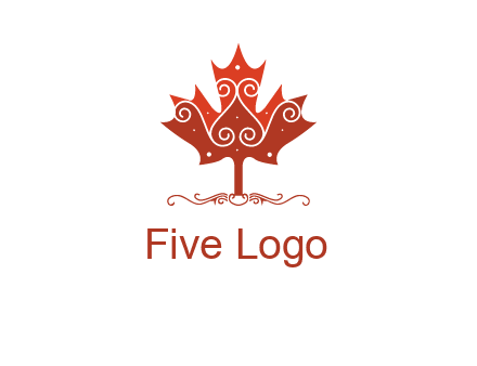 design on maple leaf logo