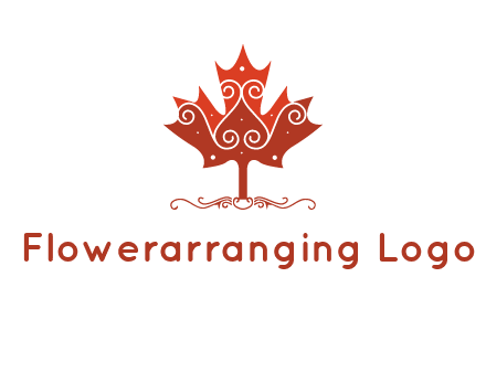 design on maple leaf logo