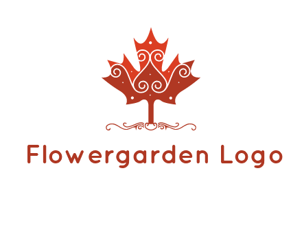 design on maple leaf logo