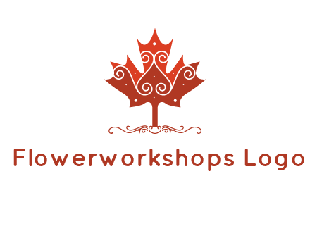 design on maple leaf logo