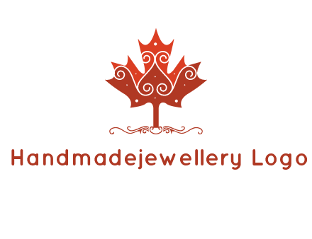 design on maple leaf logo