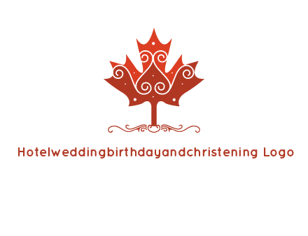 design on maple leaf logo