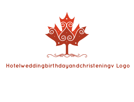 design on maple leaf logo