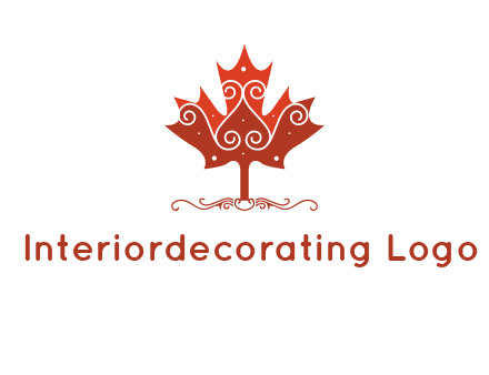design on maple leaf logo