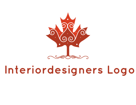 design on maple leaf logo