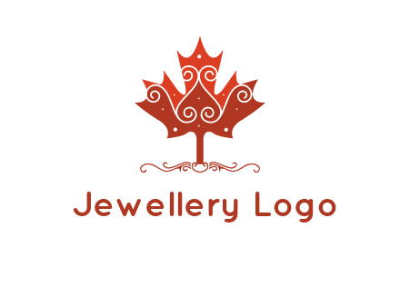 design on maple leaf logo