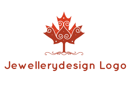 design on maple leaf logo