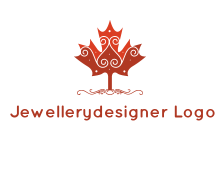design on maple leaf logo