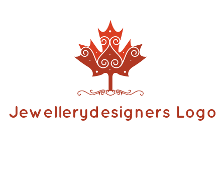 design on maple leaf logo