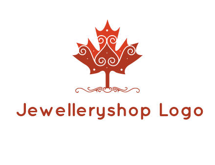 design on maple leaf logo