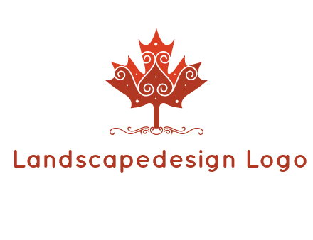 design on maple leaf logo