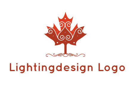 design on maple leaf logo