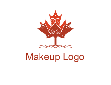 design on maple leaf logo