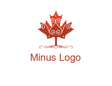 design on maple leaf logo
