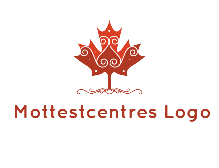 design on maple leaf logo