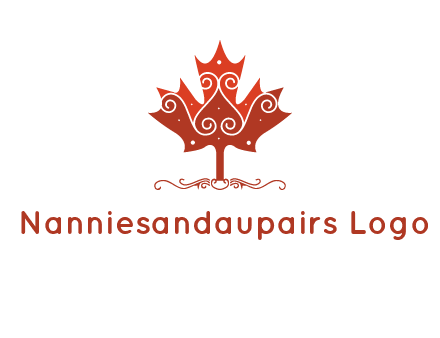 design on maple leaf logo