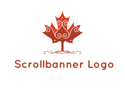 design on maple leaf logo