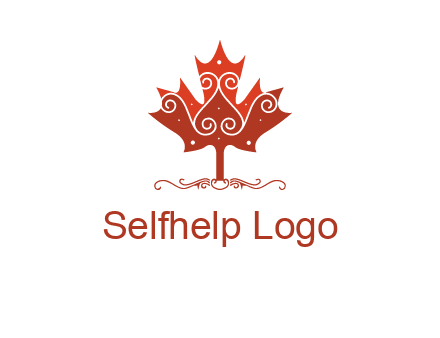 design on maple leaf logo